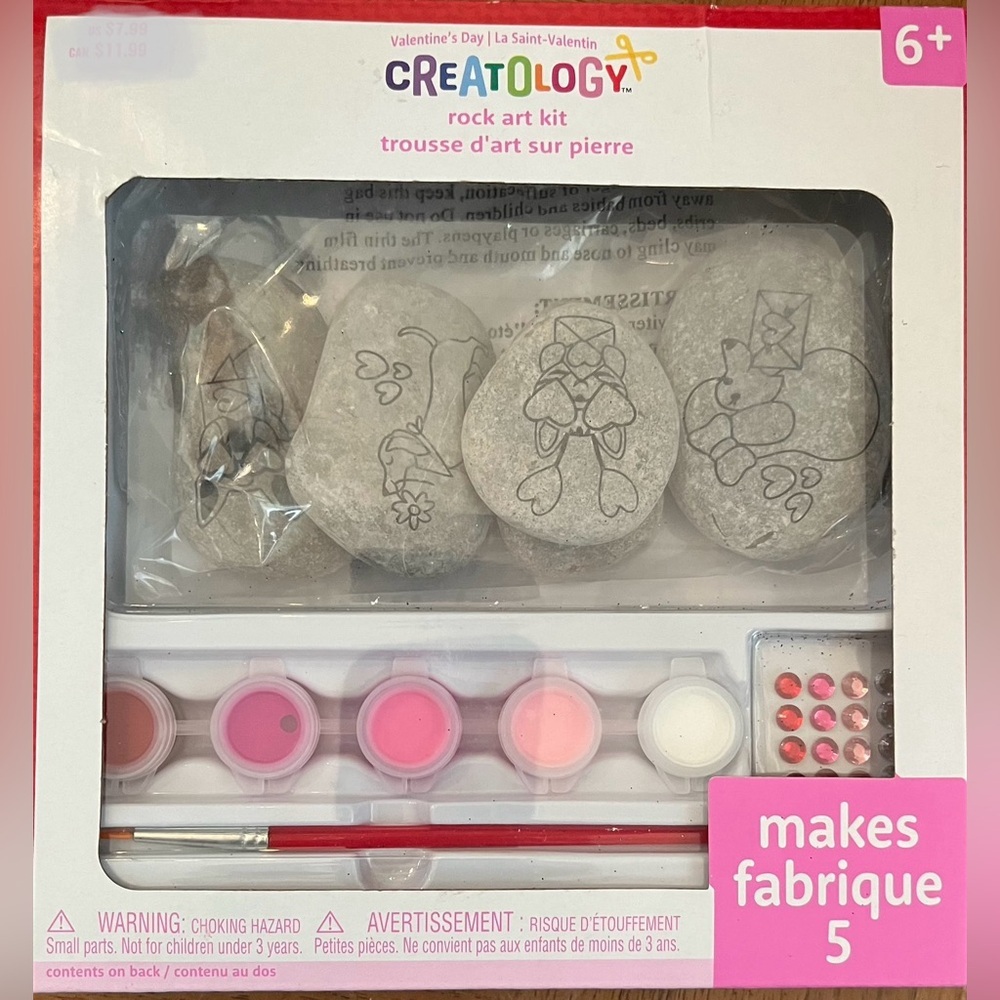 NWT Creatology rock art set Valentine’s Day theme